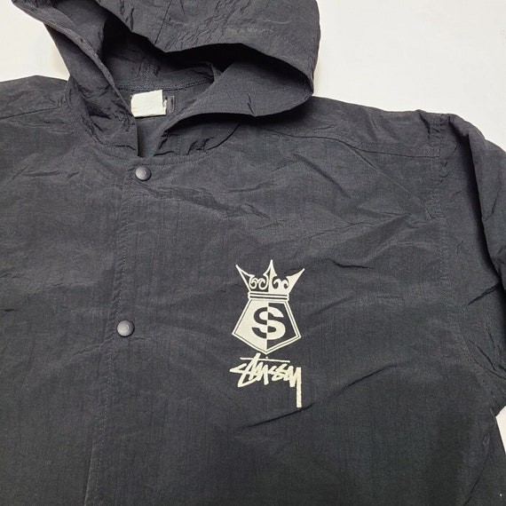 Vintage Stussy Hooded Tribe Coach Windbreaker Jac… - image 3