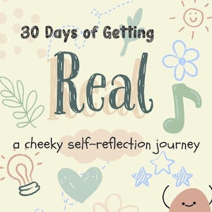 30-Day Self Discovery Journal PDF | Digital Mental Health Workbook | Mindset Reset Prompts for Personal Growth