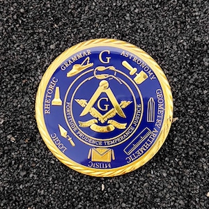 Masonic Car Emblem Freemason Virtues & Tools Concho - Masonic Commemorative  Gifts - Masonic Square and Compass Concho - Auto Emblem Conchos