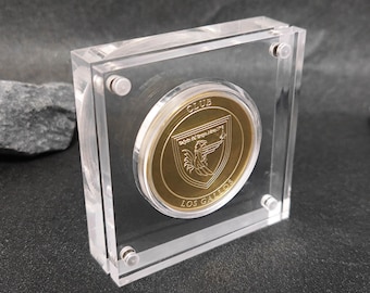 Challenge Coin Display Case - Acrylic Display Case - Challenge Coin Holder - Gifts for Him/Her/Father/Son