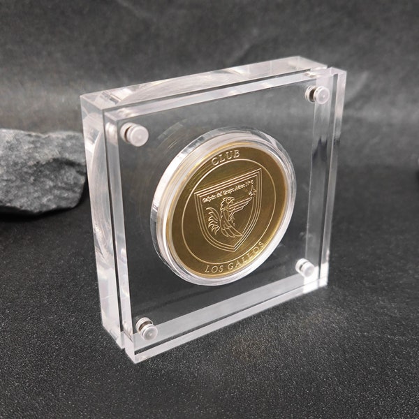 Challenge Coin Display Case - Acrylic Display Case - Challenge Coin Holder - Gifts for Him/Her/Father/Son