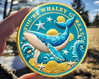 Blessings from the Deep - Incentive Coins -Ocean Incentive Gifts - Inspirational Coins - Encouragement Token Coin - Stoic Gift for Her/Him