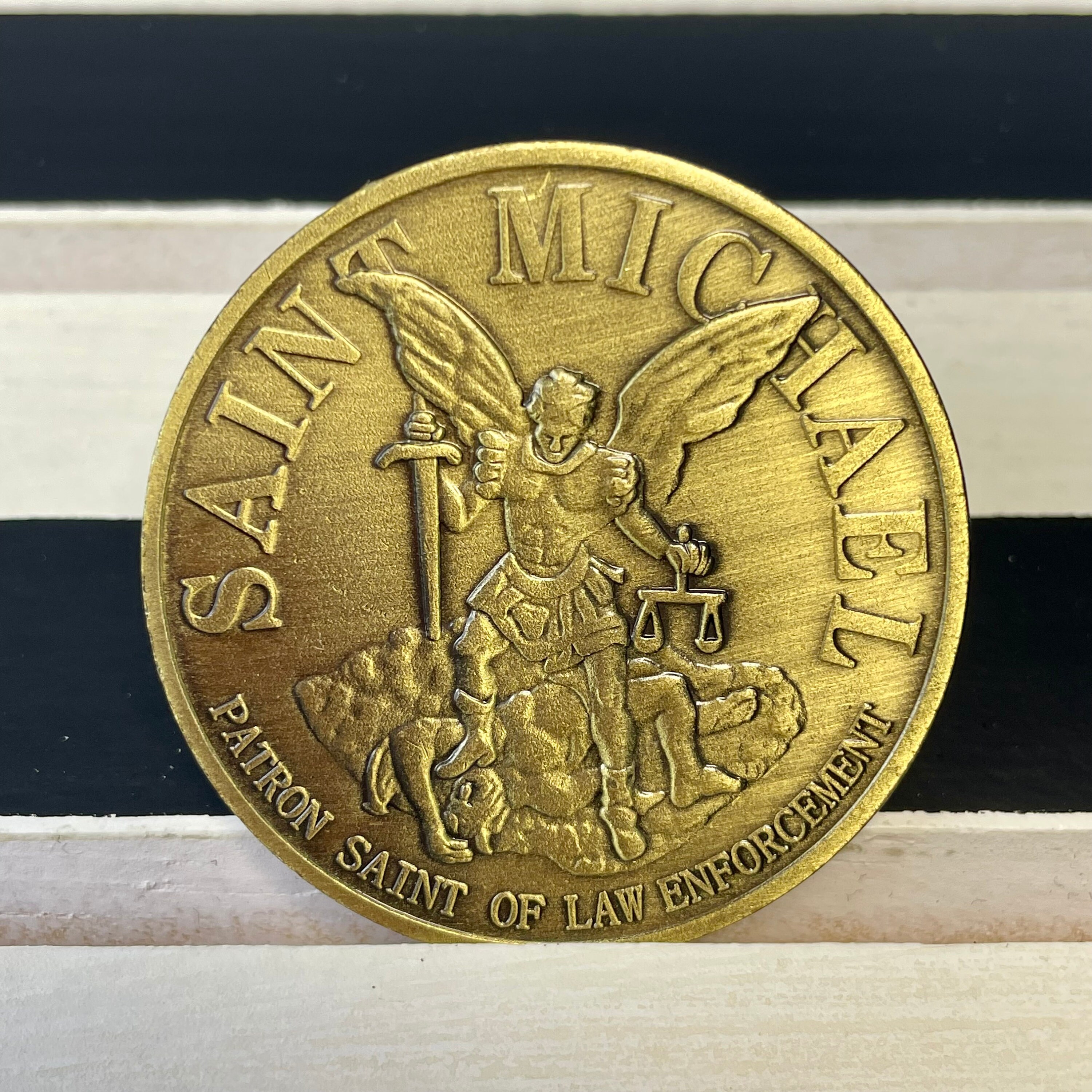 ワシントンD.C.チャレンジコイン - アメリカ合衆国国璽 - 聖ミカエルコイン - 警察官/彼/息子/彼女への法執行機関向けギフト - Etsy 日本