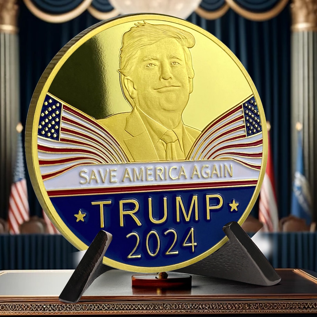 Donald Trump Coin 2025 Trump Mugshot Save America Again Challenge Coin