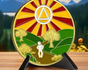 1-3 Year Soberversary Coin: AA Recovery Gift - We Stood In The Sunlight