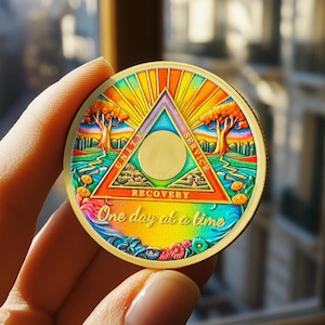 Custom Nüchternheit AA Münze: Märchen Waldland Geschenk