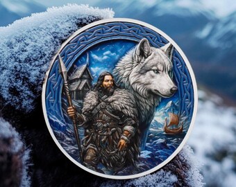 Spirit Wolf  Guardian Coin True warriorw Viking Coin: Norse Mythology Commemorative