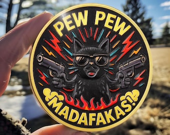 Dual-Pistol Ranger Cat Challenge Coin Rule the Chaos Team Incentive Token Motivational Gifts for Men & Women to Encourage Team Spirit