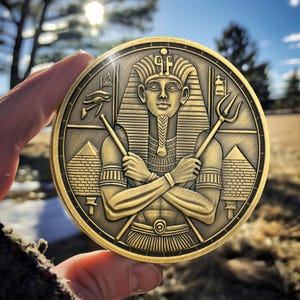 Eternal Pharaoh - Motivational Coins - Teamwork Commemorative Gifts - Team Anubis Motivational Coins, Team Egypt Commemorative Gifts.