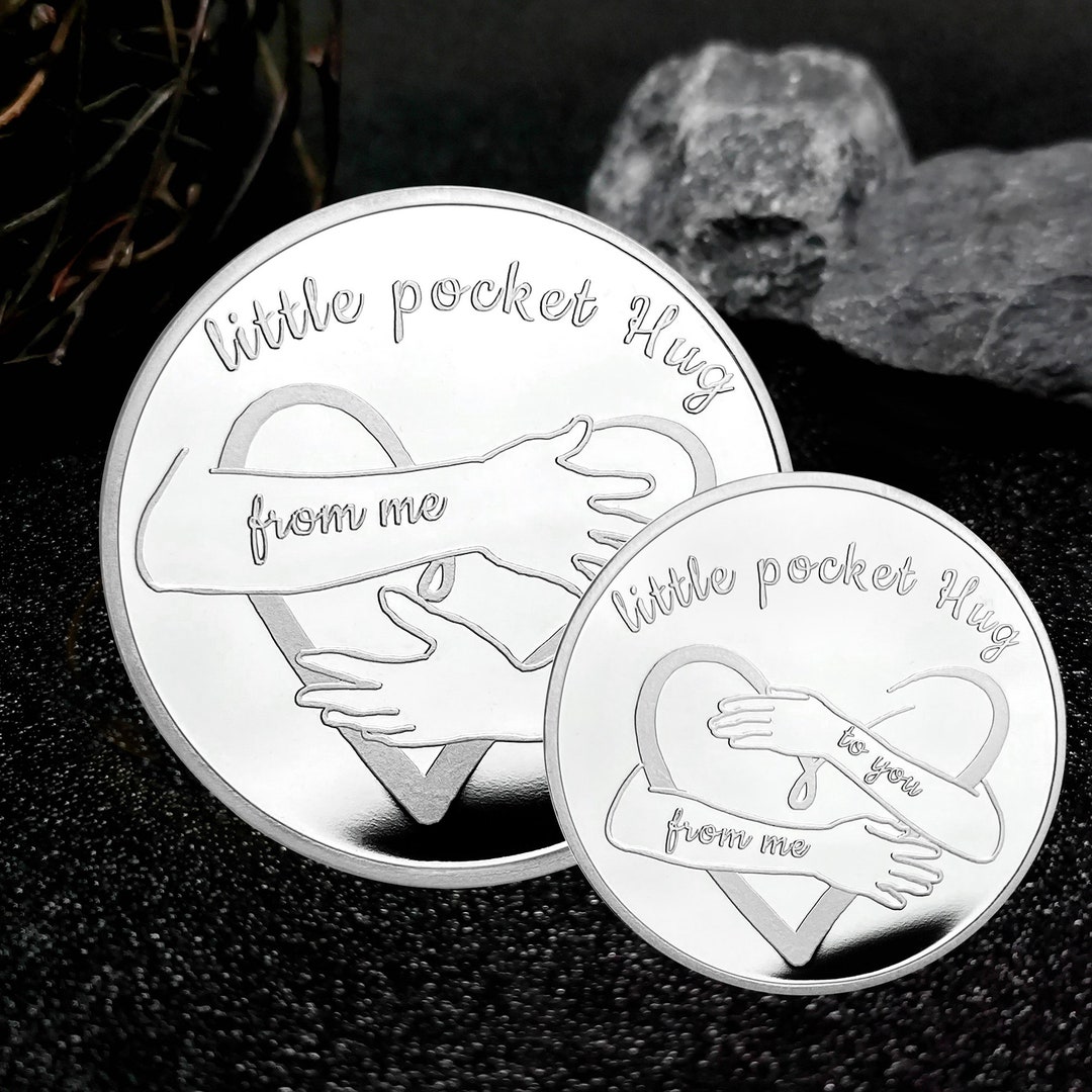 Love & Hug Challenge Coins Little Pocket Hug Tokens Etsy