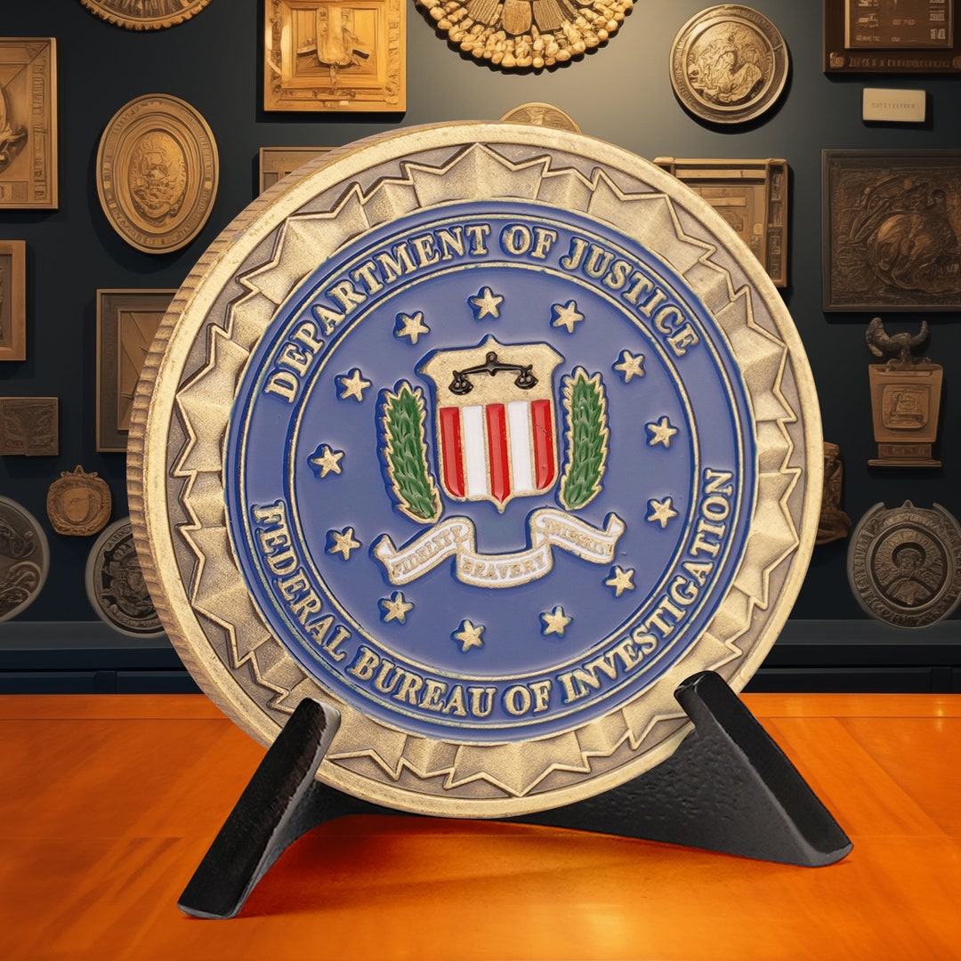 St. Michael Protection Token FBI Special Agent Challenge Coin - St. Michael  Protection Emblem Metal Token For Law Enforcement First Responder Gifts