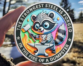 Dumpster Fire Challenge Coin Dumpster Fire Team Incentive Token Motivational Gifts for Men & Women to Encourage Team Spirit