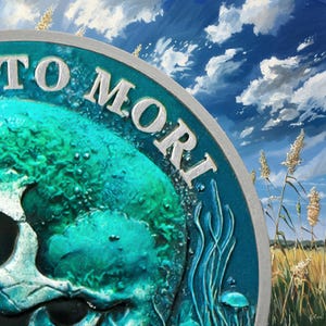 Memento Mori Coin: Deep-Sea Skull, Stoic Reminder image 8