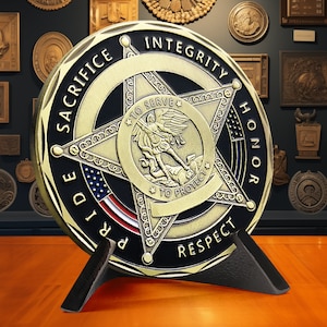 St Michael Coin - Police Department Challenge Coin - Law Enforcement Prayer Gifts for Him/ Father/ Son/ Her/ Men/ Women- Police Pocket Coin