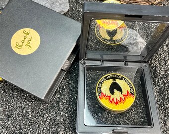 thumbnail image 2 of Sobriety Phoenix AA Medallion - Out Of Ashes Addiction Recovery Challenge Coin With Serenity Prayer 2 of 10