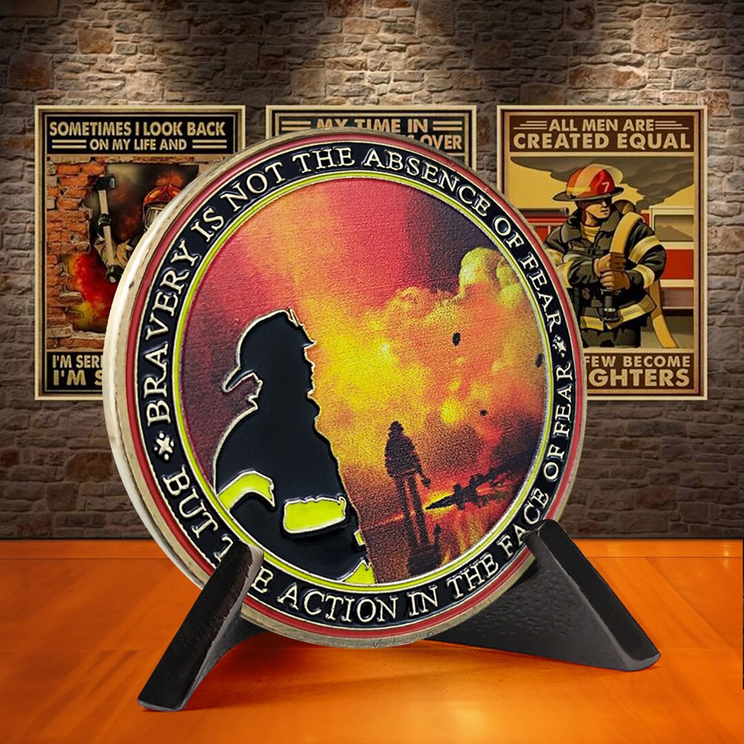 thumbnail interactive-video image 1 of Detroit Fire Department Challenge Coin - Collectible DFD Militaria 1 of 6