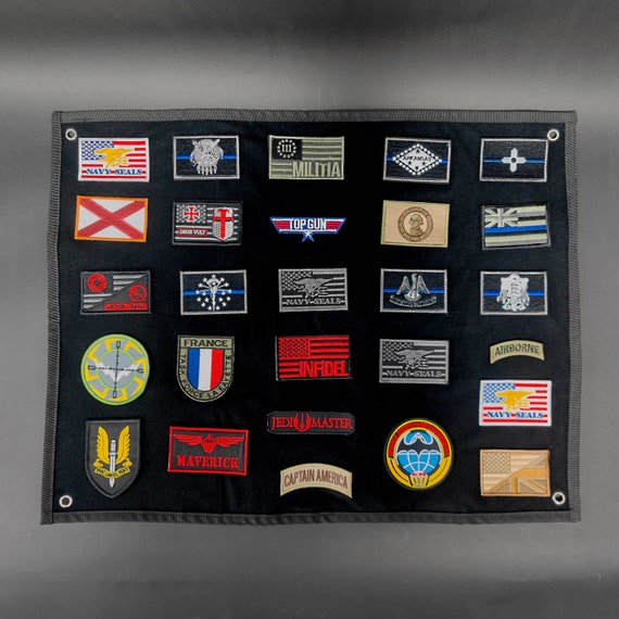 Tactical Patch Display Holder Board 24x18 Patch Collection Display Pin  Banner Patch Display for Military Army Gift for Dad/him/her 