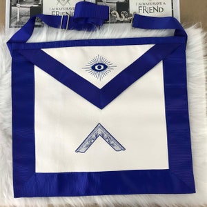 Blue Lodge Masonic Master Apron| Past Master Apron Freemason Gift| Christmas Gift
