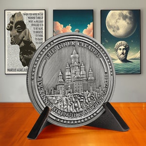 Stoic Inner Citadel Coins - Amor Fati - Stoic Gift Idea- Stoic coin - Encouragement Token Coin - Stoic Gift for Her/Him