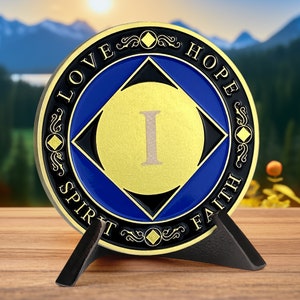 NA Medallion Coin - Recovery Chips (1-15 Years) - Narcotics Anonymous Sober Coin - NA Yearly Celebrate Gift