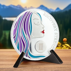1-10 Jahre Nüchternheit Münze - Eine nüchterne Frauen AA Chips (1-10 Jahre) - Medaillon für Frauen Männer Feiern Genesung Token Nüchterne Geburtstagsgeschenke
