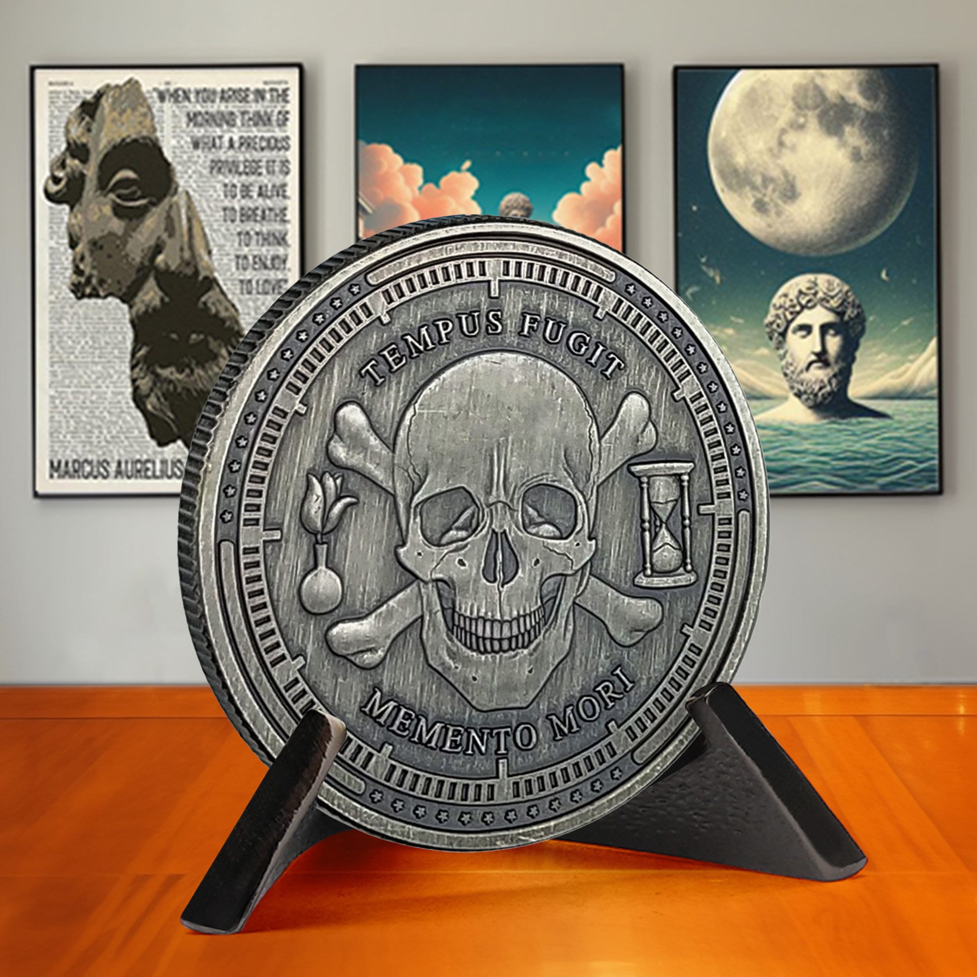 Memento Mori　Testament to Life Memento Mori Coin - Tree of Life Skull Challenge Token