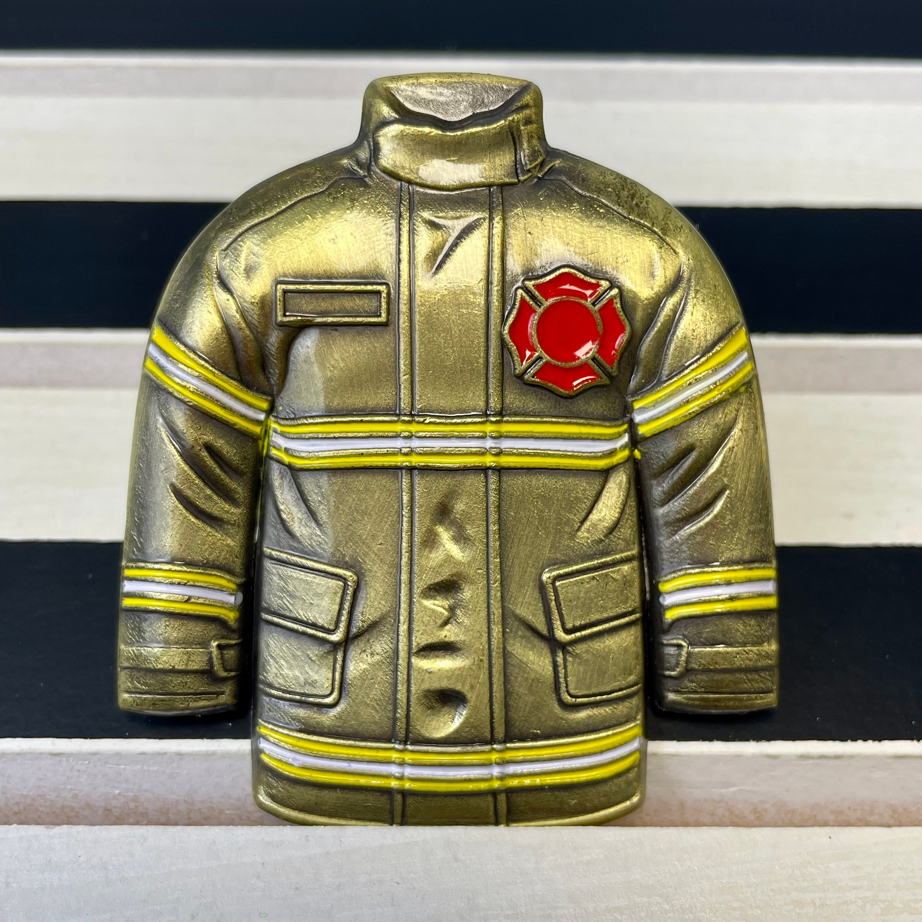Token Fireman Firefighter Rescue Uniform Challenge Coin - Fireman Prayer Pocket Token ...