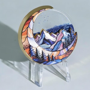 Blue Quicksand AA Chip Waking Road The Flowing Sobriety Token-Daily Dynamic Sober Medallions One Day at a Time Gifts for Men & Women