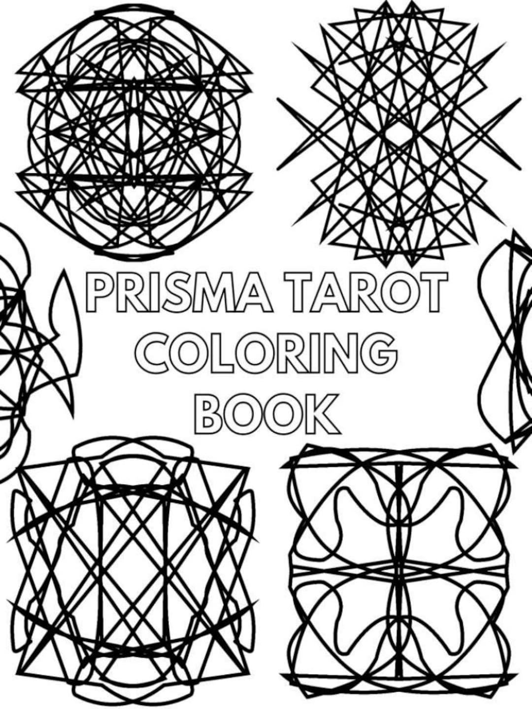 Prisma Printable Tarot Coloring Book Adult Coloring Book - Etsy