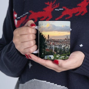 Evening in Florence Italy Coffee Mug, Hot Chocolate Mug, 11 oz & 15 oz