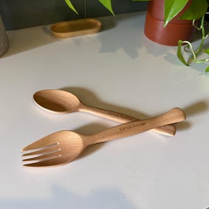 Lewis Salad Servers | Handmade Serving Utensils