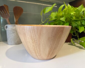 Salad Bowl | Large Handmade Wood Bowl | The Avonlea