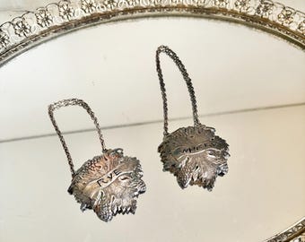Vintage Whiskey and Rye Decanter Tags Made in Italy