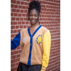 North Carolina A&T State University™ Varsity Cardigan Sweater image 4