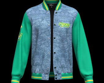 Norfolk State University™ Denim Letterman Varsity Jacket