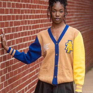 North Carolina A&T State University™ Varsity Cardigan Sweater image 1