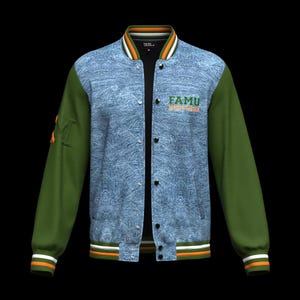 FAMU™ Denim Letterman Varsity Jacket