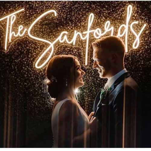 Custom Neon Sign, Personalized Neon Signs shops for Wedding Reception Backdrop, Creative Neon Word Name Text Lights for Business Home Bedroom