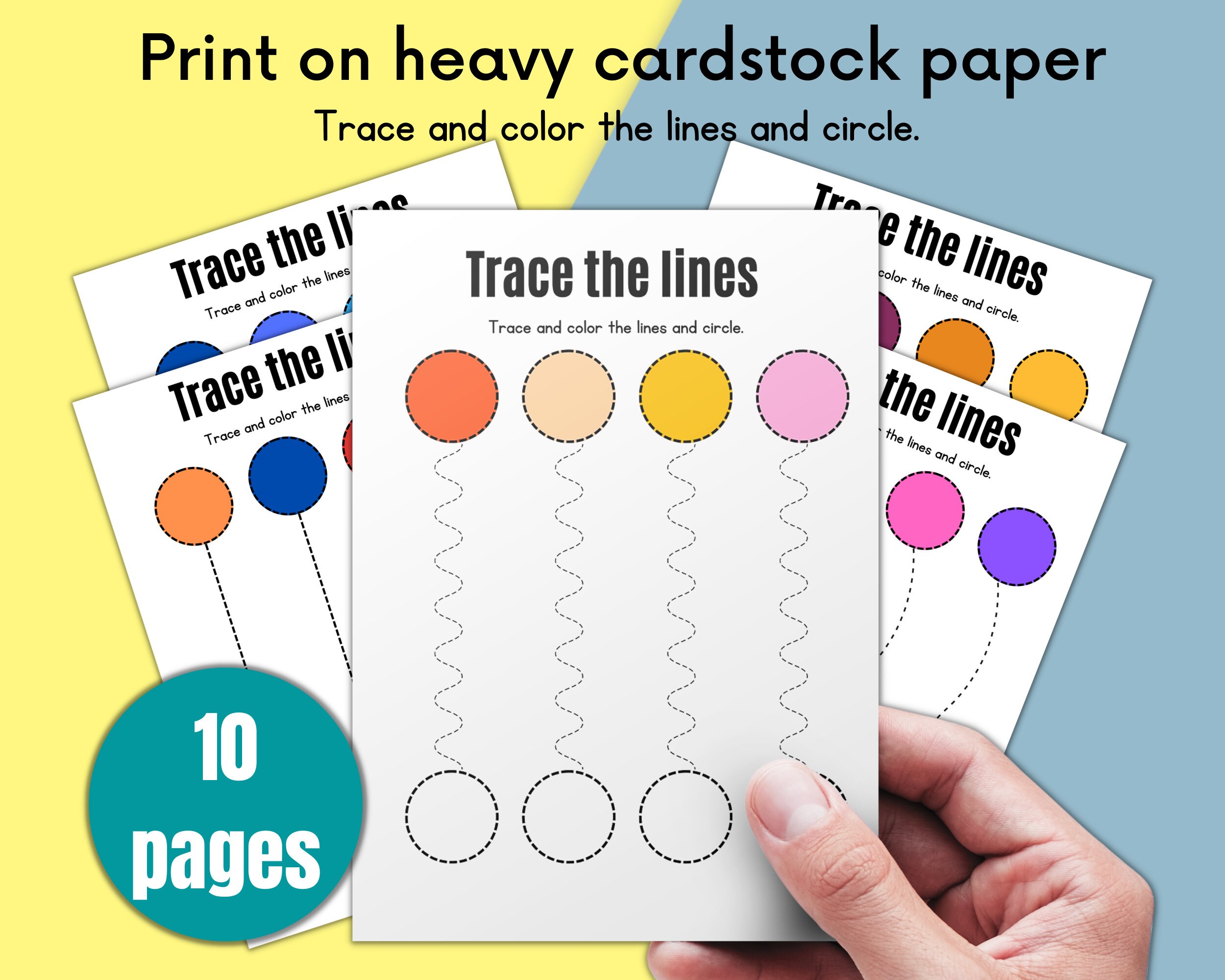 Tracing Worksheets Printable Preschool Worksheets Etsy Tracing Worksheets Printable Preschool Worksheets Etsy