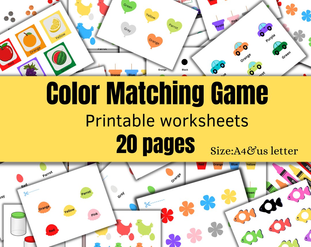Color Matching Preschool Curriculum Color Activity Learning Colors