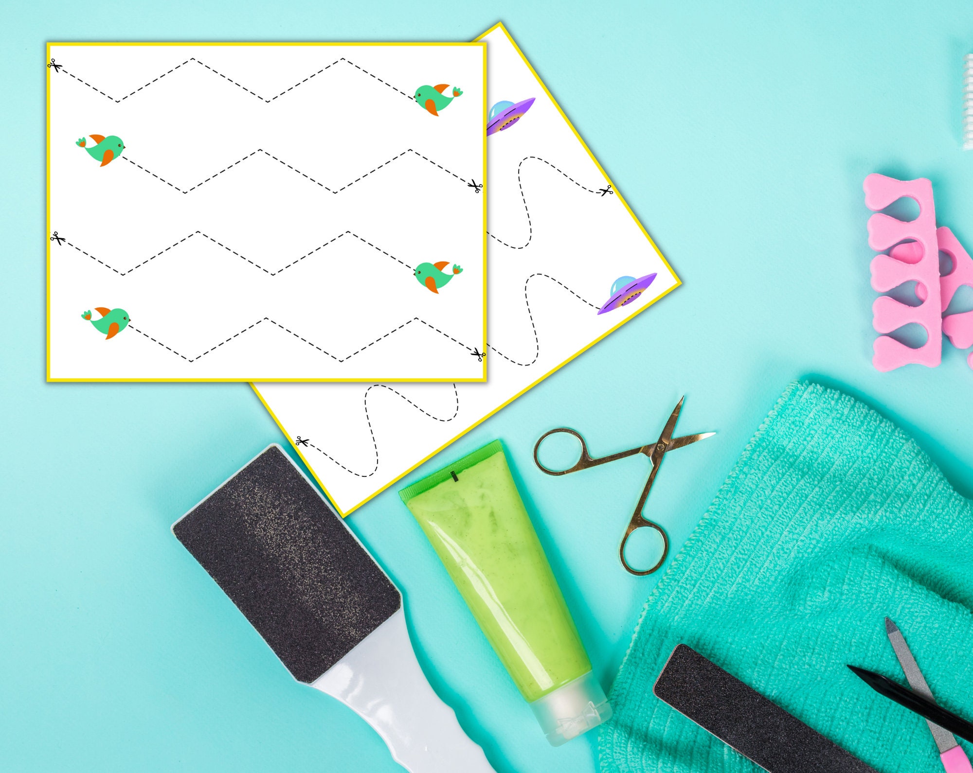 Cutting Activity Preschool Worksheets Preschool Curriculum - Etsy