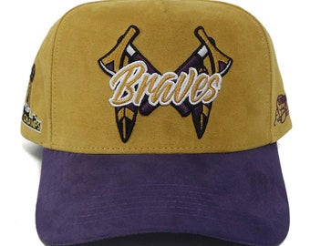 Tomahawk Snapback Hat with State Embroidery | Maroon Gold Heritage Cap | Alumni Inspired