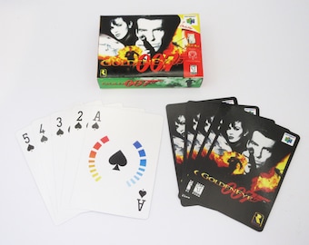 Op GoldenEye 007 N64 geïnspireerde speelkaarten