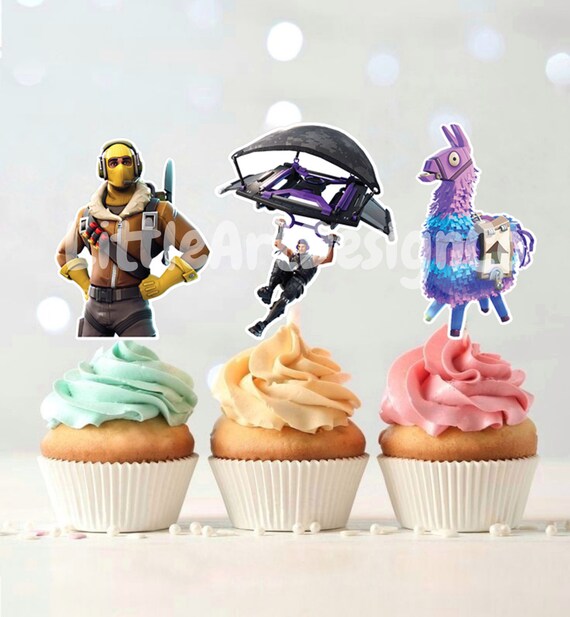 PRINTABLE Fortnites PNG Fortnight Cupcake Toppers - Etsy