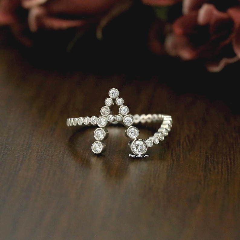 Alphabet Letter A Diamond Ring | Round Cut Lab Grown Diamond Ring ...