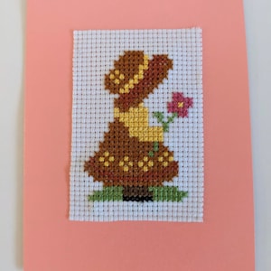 Cousu à la main, Carte de voeux pour toutes les occasions, Design non répétitif, Une pièce seulement