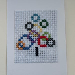 Cousu à la main, Carte de voeux pour toutes les occasions, Design non répétitif, Une pièce seulement