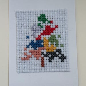 Cousu à la main, Carte de voeux pour toutes les occasions, Design non répétitif, Une pièce seulement