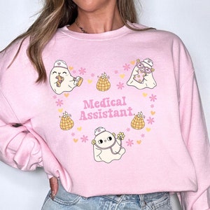 Medical Assistant Halloween Shirt Physician Assistant Tshirt Medical Assistant Spooky Nurse Practitioner ICU Nurse Apparel Ghost Nurse Shirt