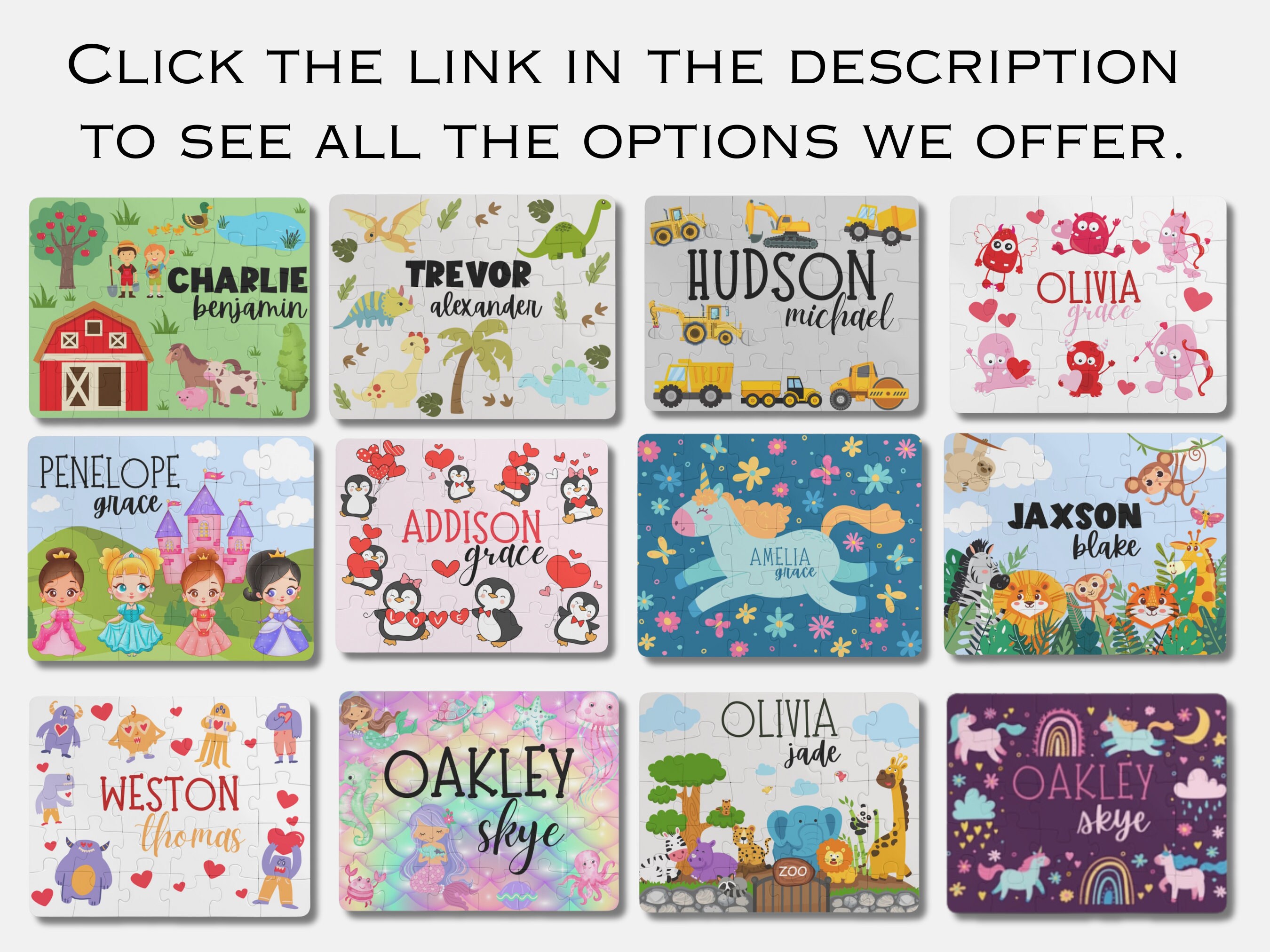 Space Personalized Name Kids Puzzle, Boys Name Gift, Toddler Gift ...